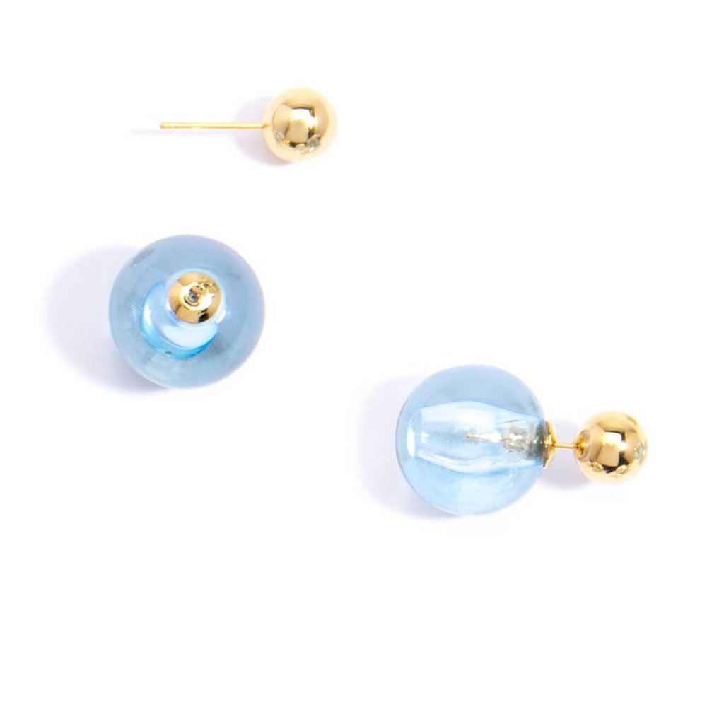 🌸 Lucite Floating Earring • Choose Lavender or Blue! 🌸